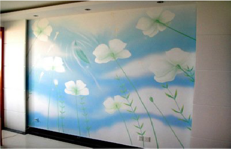 舞钢画墙绘怎么画好白云的蓬松感？