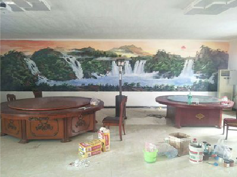 舞钢墙绘-写实风景