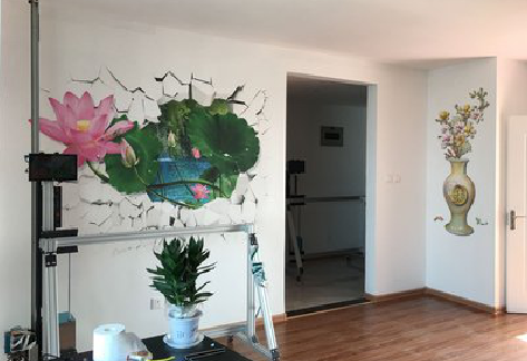 舞钢墙体彩绘相比墙纸的优势。