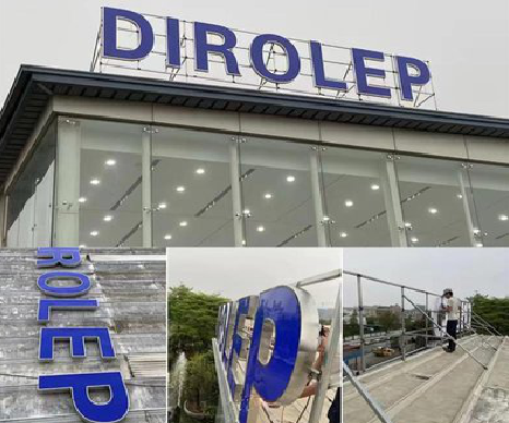 舞钢楼顶发光字安装的注意事项。